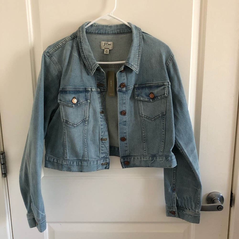 Crop J Crew Jean jacket